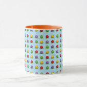 Blaues Beeren-Muster Tasse (Zentrum)