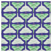 Blaues Bella Luna Motten-Gewebe Stoff (Muster)