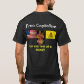 blaues, bestätigtes Dead.com T-Shirt (Rückseite)