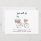 Blaues Bike-Bike: Ankündigung über Bewegung in Was (Vorderseite)