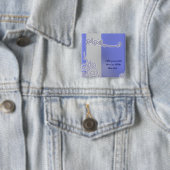 Blaues bismillah arabische Kalligraphie Button (Beispiel)