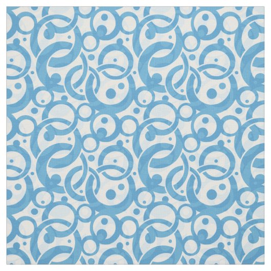 Blaues Blasen-Gewebe Stoff (Muster)