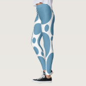 Blaues Blasenmuster Leggings (Links)