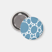 Blaues Blasenmuster Magnet (Vorderseite/Rückseite)