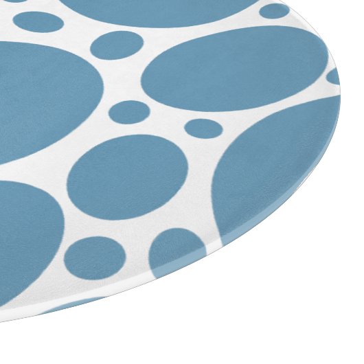 Blaues Blasenmuster Schneidebrett (Ecke)