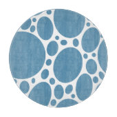 Blaues Blasenmuster Schneidebrett (Vorderseite)