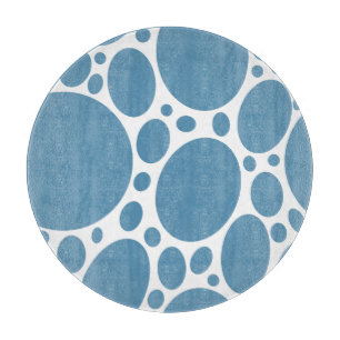 Blaues Blasenmuster Schneidebrett