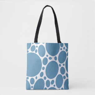 Blaues Blasenmuster Tasche
