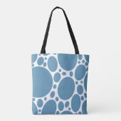 Blaues Blasenmuster Tasche (Rückseite)