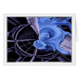 Blaues Blatt abstrakt