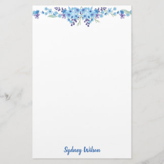 Blaues Blatt Briefpapier