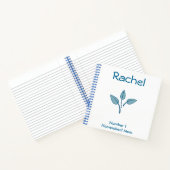 Blaues Blatt Notizblock (Innenseite)