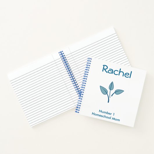 Blaues Blatt Notizblock (Innenseite)