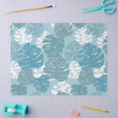 blaues Blätter Seidenpapier (Basteln)