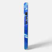 Blaues blaues blühendes Foto Case-Mate iPhone Hülle (Rückseite / Links)