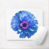 Blaues blaues blühendes Foto Mousepad (Mit Mouse)