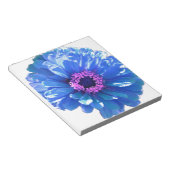 Blaues blaues blühendes Foto Notizblock (angewinkelt)