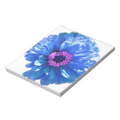 Blaues blaues blühendes Foto Notizblock (Rotiert)