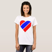 Blaues blaues Herz T-Shirt (Vorne ganz)