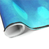Blaues Blaues Himmelsfunkenpapier Geschenkpapier (Rolleneckpunkt)