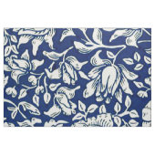 Blaues, blaues, weißes Blumenmuster Stoff (Fat Quarter (45,7 x 55,9 cm))