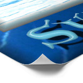 Blaues Blitzgerät Poster (Ecke)