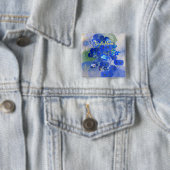 Blaues Blume-Button Button (Beispiel)