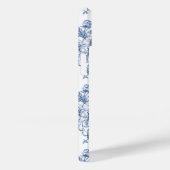 Blaues Blume-Muster Case-Mate iPhone Hülle (Rückseite / Rechts)