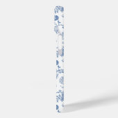 Blaues Blume-Muster Case-Mate iPhone Hülle (Rückseite / Links)