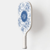 Blaues Blume-Muster Pickleball Schläger (Links)
