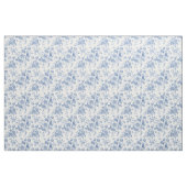 Blaues Blume-Muster Stoff (Fat Quarter (45,7 x 55,9 cm))
