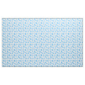 Blaues Blume-Muster Stoff (Yard (91,4 cm))