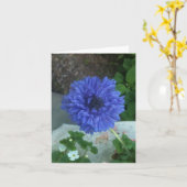 Blaues Blume notecard Karte (Gelbe Blume)