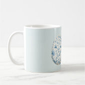 Blaues Blumen-Ei Kaffeetasse (Links)