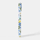 Blaues Blumen-iPhone-Case iPhone 15 Hülle (Rechte Seite)