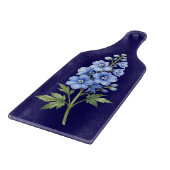 Blaues Blumen-Schneidbrett Schneidebrett (Ecke)