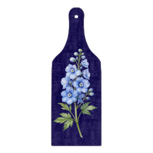 Blaues Blumen-Schneidbrett Schneidebrett