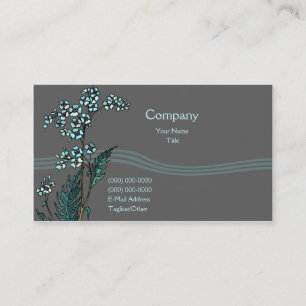 Blaues Blumen Visitenkarte