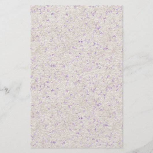 Blaues Blumenblatt-Papier Briefpapier (Vorderseite)