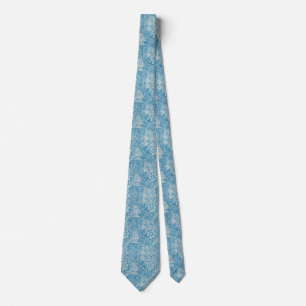 Blaues Blumendesign Krawatte