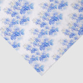 Blaues Blumenlobelia-Aquarellkunst-Seidenpapier Seidenpapier (Ausschnitt)