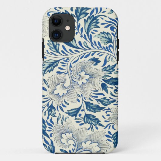 Blaues Blumenmuster Antikes asiatisches Design Case-Mate iPhone Hülle (Rückseite)