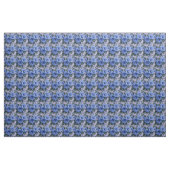 Blaues Blumenmuster auf dem Lavendelstoff Stoff (Yard (91,4 cm))