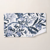 Blaues Blumenmuster Badhandtuch Set (Handtuch)