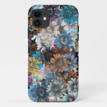 Blaues Blumenmuster