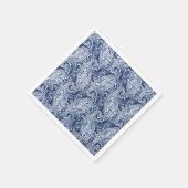 Blaues Blumenmuster Serviette (Ecke)