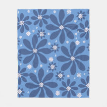 Blaues Blumenmuster - Stilvolle Akzente