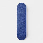 Blaues Blumenskateboard Skateboard (Vorne)