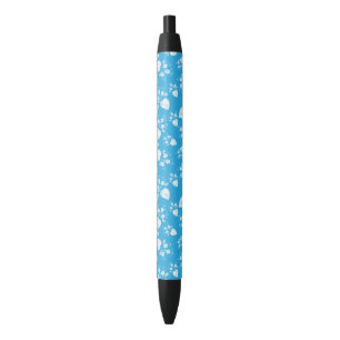 Blaues Blütenherz mit Blume Kugelschreiber
