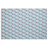 Blaues Bogenschießen beugt Pfeile und Ziele Stoff (Fat Quarter (45,7 x 55,9 cm))